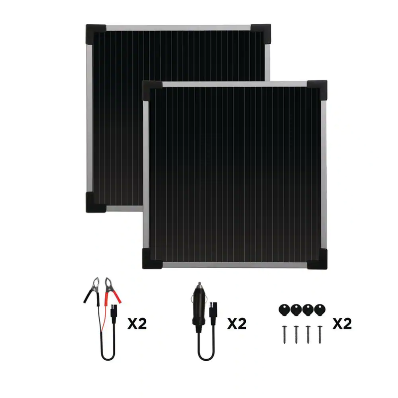 5-Watt Solar Battery Trickle Charger (Twin Pack) | (NEW) (FREE SHIPPING)
