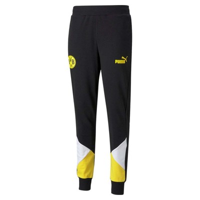 

Спортивные штаны Puma Bvb Ftblculture мужские черные повседневные спортивные штаны 764320-02, Черный, Puma Bvb Ftblculture Track Pants