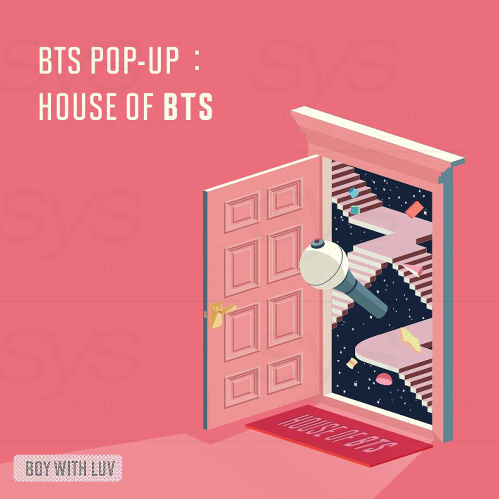 BTS POP-UP HOUSE OF BTS Official MD BOY WITH LUV Ver +