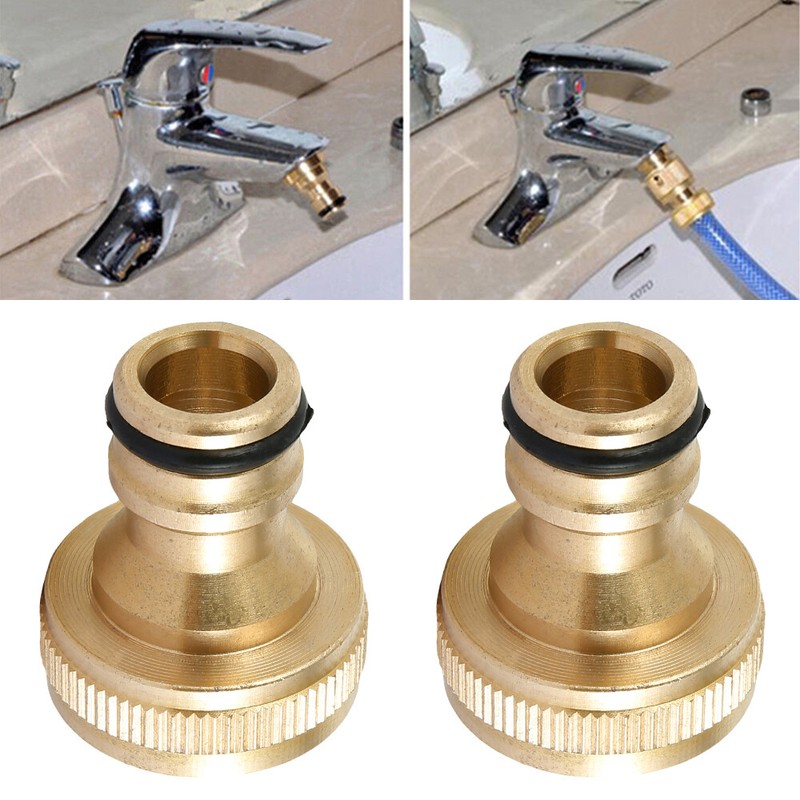 Kitchen Mixer Tap To Hose Garden Pipe Connector Adapter Indoor Outdoor