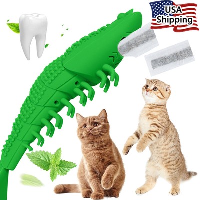 Interactive Cat Toothbrush Chew Toy Crayfish Shape Pet Toy New