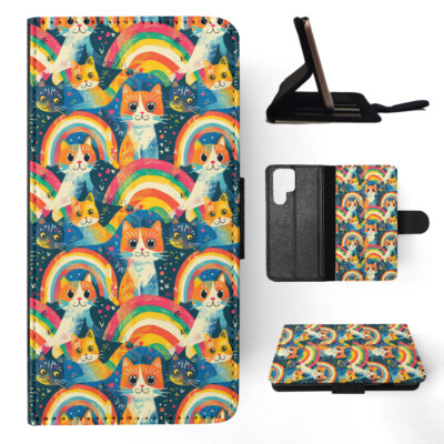 FLIP CASE FOR SAMSUNG GALAXY|CUTE PIXIE-BOB KITTEN CAT FELINE PATTERN #A1