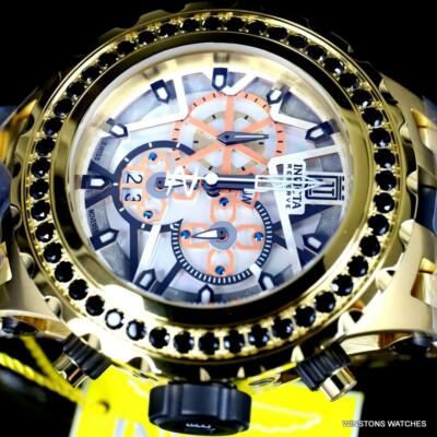 Pre-owned Invicta Reserve Jt Subaqua Specialty 5ctw Spinel Gold Plated 52mm Watch