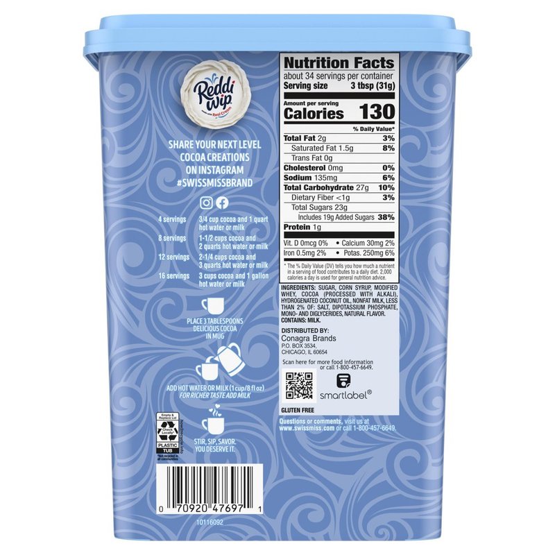Classics Milk Chocolate Hot Cocoa Drink Mix, 38.27 Oz Canister