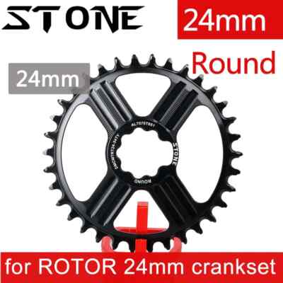 Stone Chainring For Rotor 24mm Round 30T 32T 34 36 38T Direct Mount Narrow Wide 
