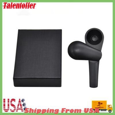 For Men Gift Magnetic Metal Spoon Black Portable Smoking Pipe