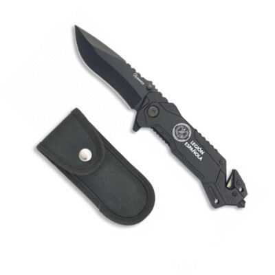 NAVAJA TACTICA ALBAINOX LEGION ESPAÑOLA ACERO INOX. HOJA 8,1 CM KNIVE CAZA