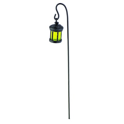 Miniature Glow in Dark Woodland Lantern w/Shepherd's Hook GO  17872 Fairy Garden