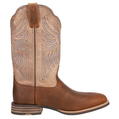 Ariat Everlite Blazin Square Toe Cowboy Мужские Бежевые, Коричневые Повседневные Ботинки 10042436