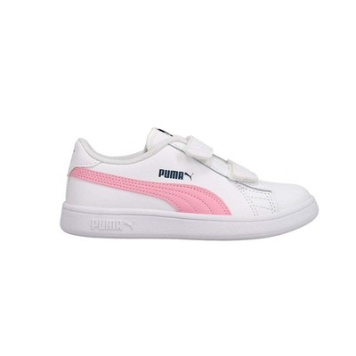 

Puma Smash V2 Slip On Youth Girls Белые кроссовки Повседневная обувь 365173-35, Белый, Puma Smash V2 Slip On Youth