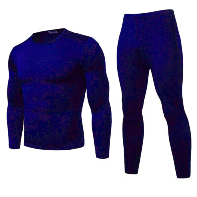 Мужской ультрамягкий термобелье на флисовой подкладке Long John Underwear Royal Blue M