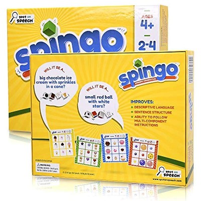 Spot On Basic & Life Skills Toys Speech Spingo - Bingo Style Game Targeting To 