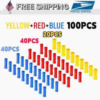 75-280PCS Crimp Spade Terminal Insulated Electrical Wire Connector Kit Set