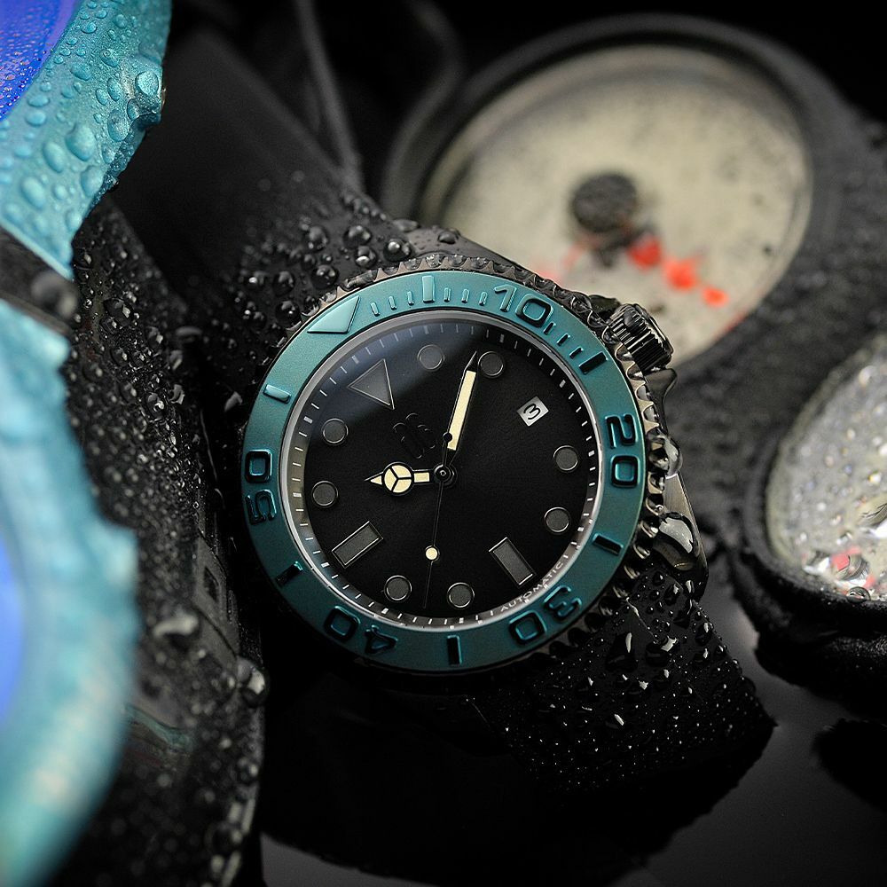 Pre-owned The Forrest Grunt Stealth - Ag Collective Special Custom Watch 9040 Bkym-bk-m1
