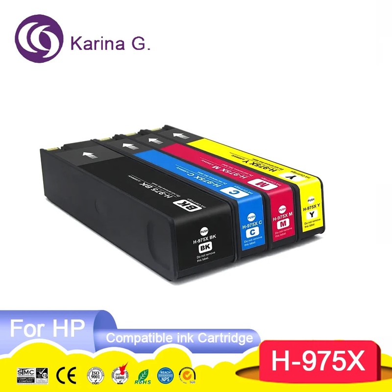 975 975X Compatible Color Inkjet Ink Cartridge for 975 for Pagewide pro 452dn/d