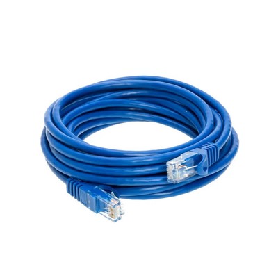 50-ФУТОВЫЙ кабель CAT6 Ethernet Lan Сеть CAT6 RJ45 Интернет Синий патч-корд