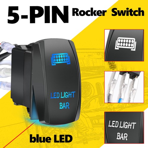 FOR Polaris Ranger XP 1000/1000 Crew 12" LED Light Bar Combo+ Rock Switch Wiring