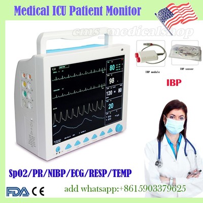 CONTEC CMS8000 Patient Monitor, Multi-parameter Vital Signs ICU Machine with IBP