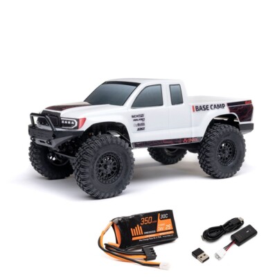 Axial 1/24 SCX24 Base Camp 4WD Rock Crawler Brushed RTR Battery Charger (White)