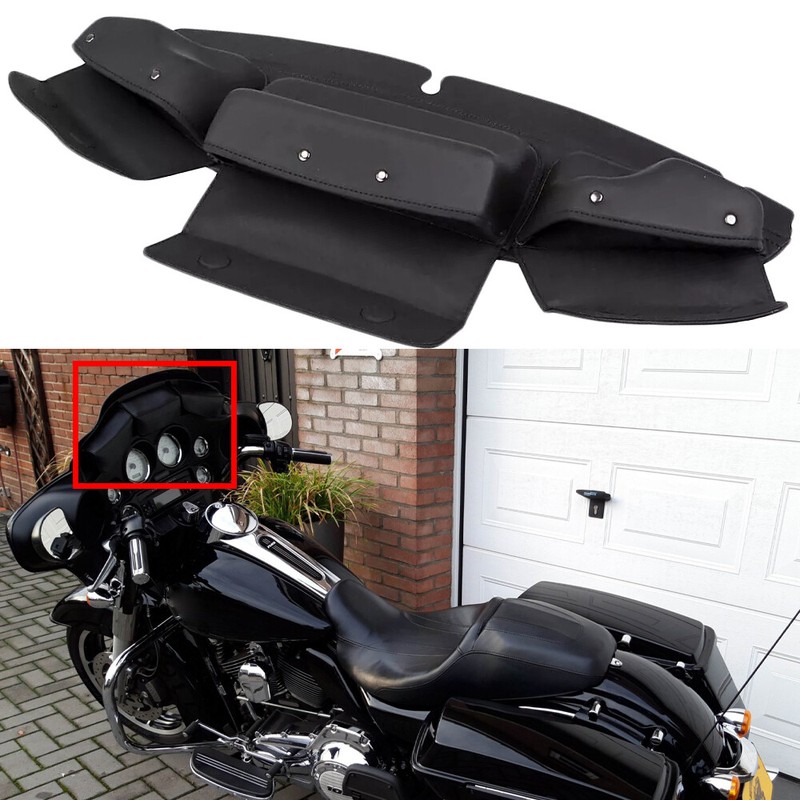 Fairing Pouch Windshield Bag 3 Pocket For Harley Davidson Touring