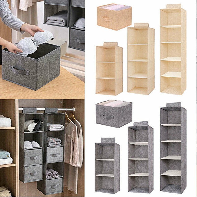 Space Saver Wardrobe Storage Bags Hanging Storage Pouch Clothes