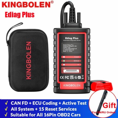KINGBOLEN Ediag Plus OBD2 Scanner Car Diagnostic Tool ECU Coding Full Software