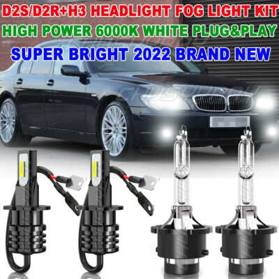For BMW 745I 745LI 2002 2003 2004 2005 HID/LED Faro de haz bajo+luz antiniebla
