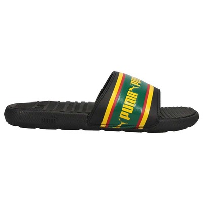 Мужские черные повседневные сандалии Puma Cool Cat Stripe Repeat Slide 385887-03