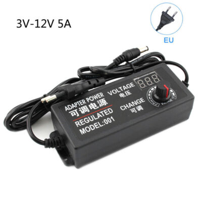 AC To DC Power Supply 3V 5V 6V 9V 12V 15V 18V 24V 3A 5A 72W 60W Power Supply