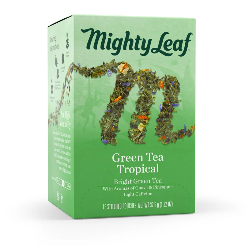 Green Tea Tropical, Green Tea, 15 Tea Bags Free Shipping