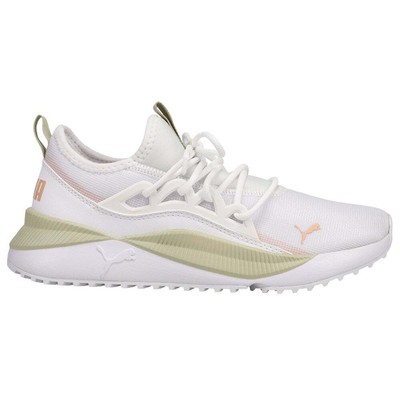 Женские кроссовки Puma Pacer Future Allure Summer на шнуровке, бежево-белые, повседневные