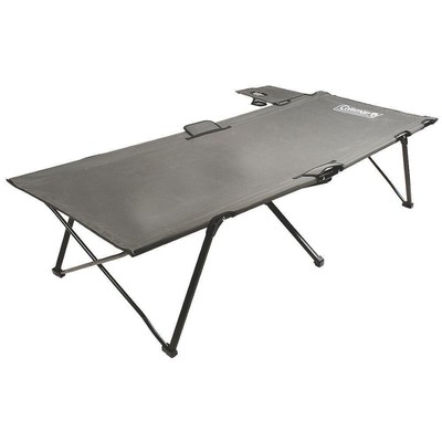 coleman airbed cot with side table