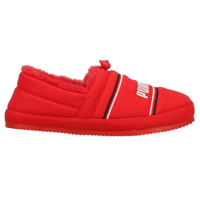 Красные повседневные тапочки Puma Tuff Sherpa Moccasin Youth Boys 385356-05