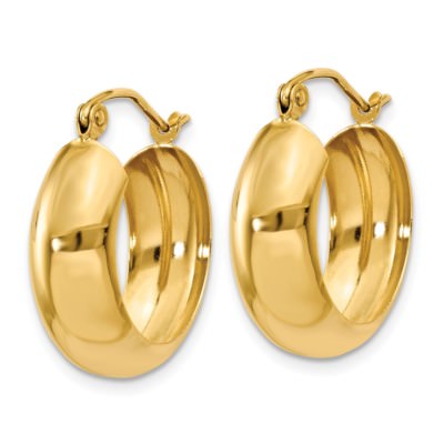 Pre-owned Superdealsforeverything Real 14kt Yellow Gold Hoop Earrings