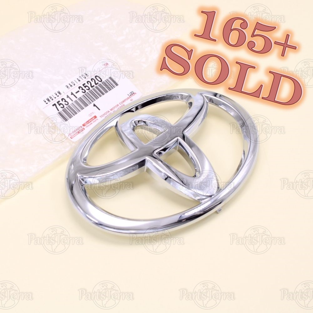 New Genuine OEM Toyota 2006-2009 4RUNNER Front Grille Radiator Emblem 7531135220