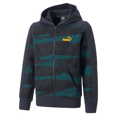 

Puma Alpha Full Zip Hoodie Youth Boys Size  Повседневная верхняя одежда 67010643, Синий