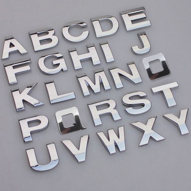 lettre adhesive 3d pour voiture