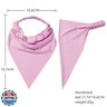 6 Pack Hair Scarf Headband for Women - Elastic Hair Kerchief Large Boho Triangle Bandana Head Scarf with Clips Non Slip Solid Color Headbands Hair Scarves for Teen Girls