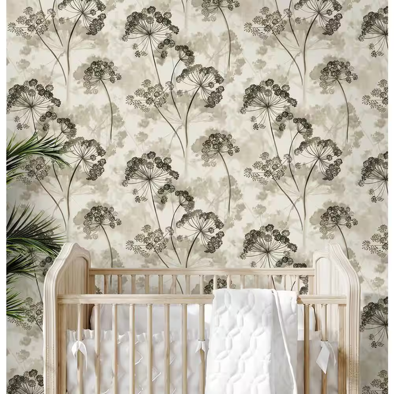 Peel Stick Wallpaper Floral Watercolor Removable Vinyl 20.5in 10ft Aurelia Wall