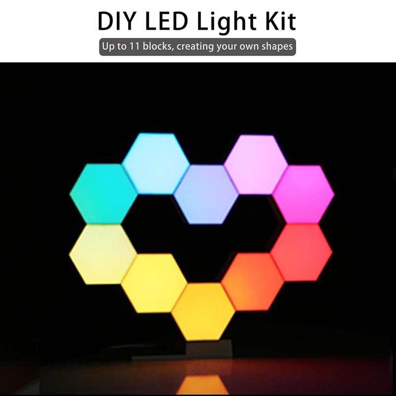 Smart Hexagon Light APP Control Quantum Lamp Autism Kids Creative