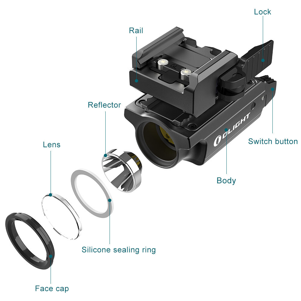 OLIGHT PL-MINI Valkyrie 2 600 Lumens Magnetic Rechargeable Pistol Tactical Light