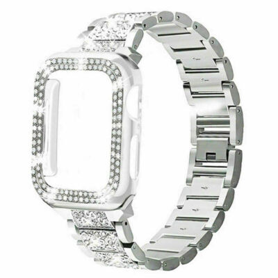 Bling iWatch Band+Case For Apple Watch Band Series 8 7 6 5 4 3 SE 41/42/44/45mm