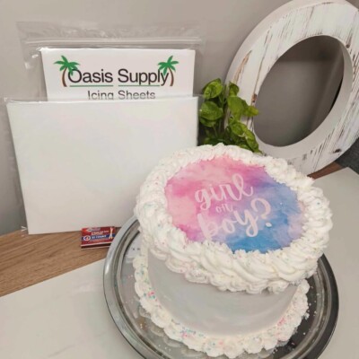 Burnaway Cake Kit (8 Count) - 3 Edible Icing Sheets & 5 Wafer Papers