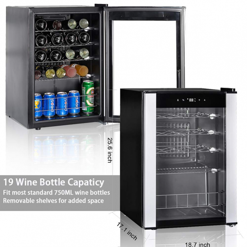 SMETA Freestanding Single Zone  Refrigerator Under Counter Cooler Cellar for   Q