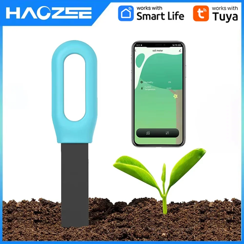 Tuya Smart Bluetooth Soil Tester Temperature and Humidity Meter Thermo Hygromete
