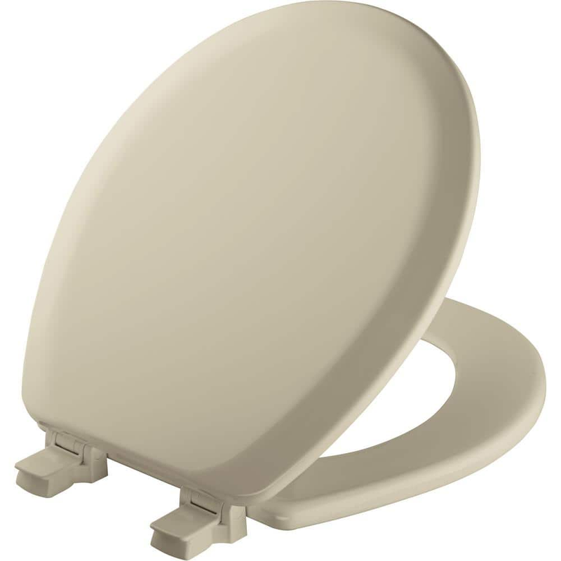 Closed Front Enameled Wood Bone Round Removes For Easy Clean
