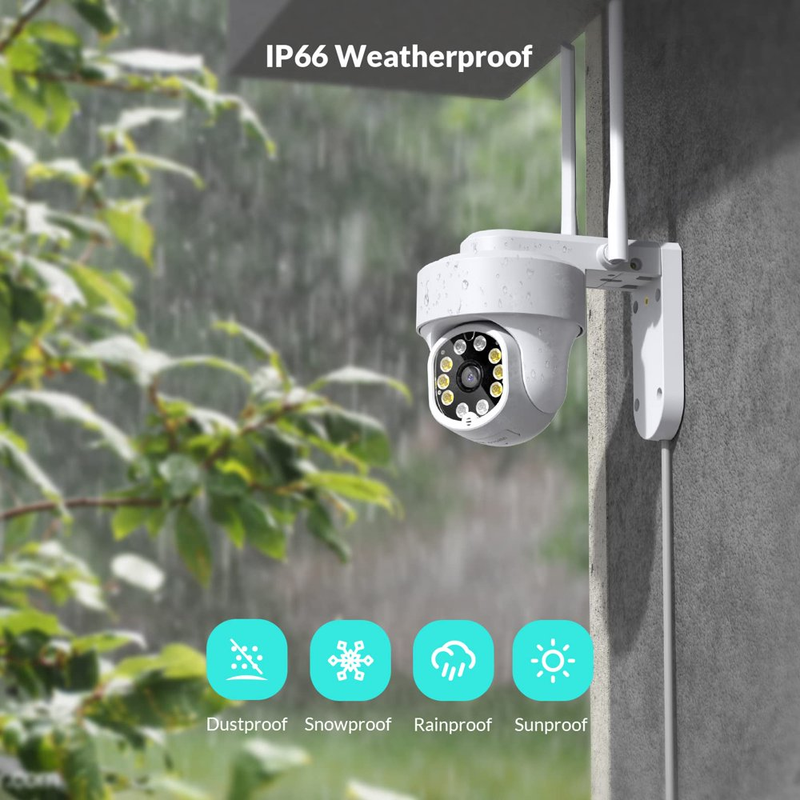 Security Camera Wireless Wifi,  Home Surveillance Cameras Outdoor 360&deg; View, Wif
