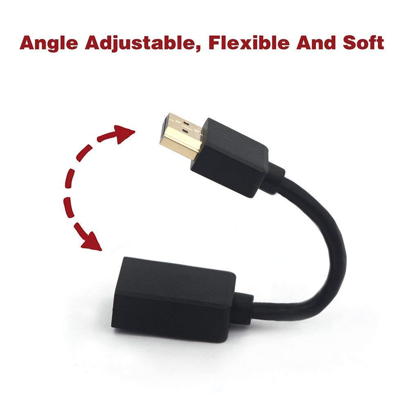 HDMI Extension Cable Male to Female Support 4K & 3D HDMI 2.0 for Roku Stick, TV