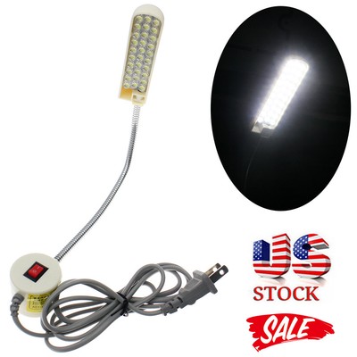 30 LED Daylight 6000K Sewing Machine Light Working Gooseneck Magnetic Base BEST