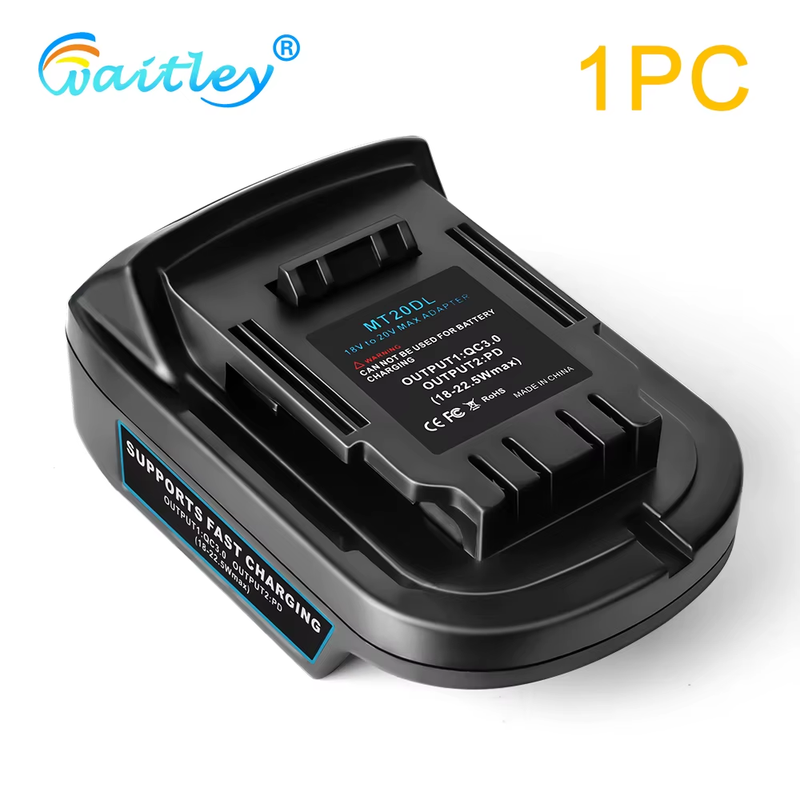Battery Adapter for Makita 18V conversion to DEWALT 18V / 20V Batteries Power To